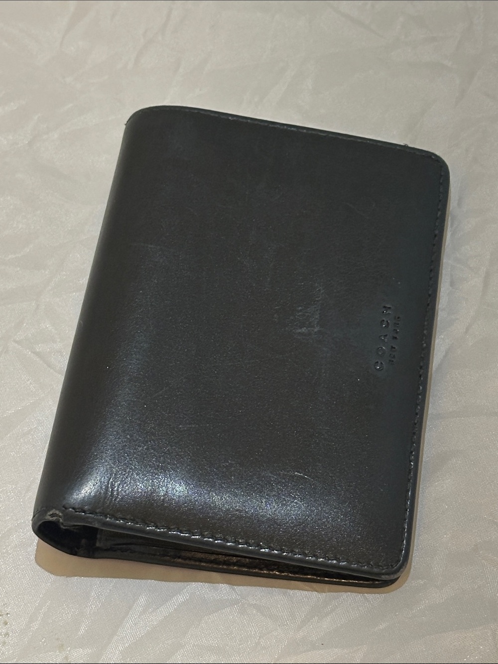 Vintage Coach | Black Leather Bi Fold | Womens Wallet - Picture 2 of 5